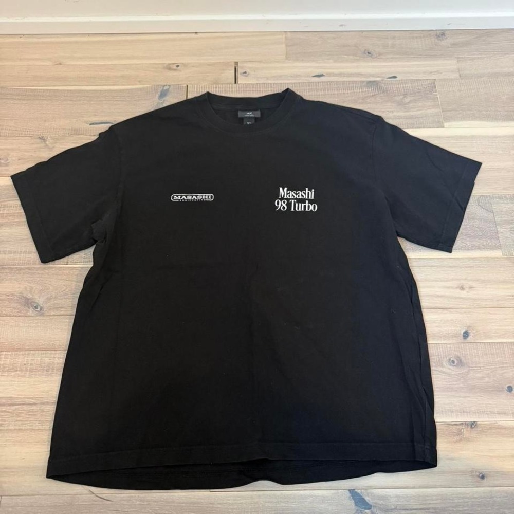 Black Moshi Moshi 98 Turbo T-shirt Sz Med H and M